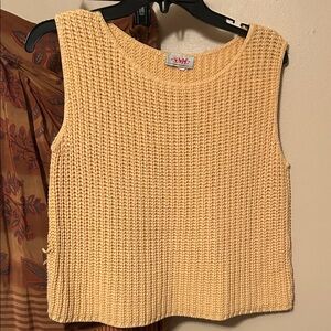 Women's Yellow Knit Top